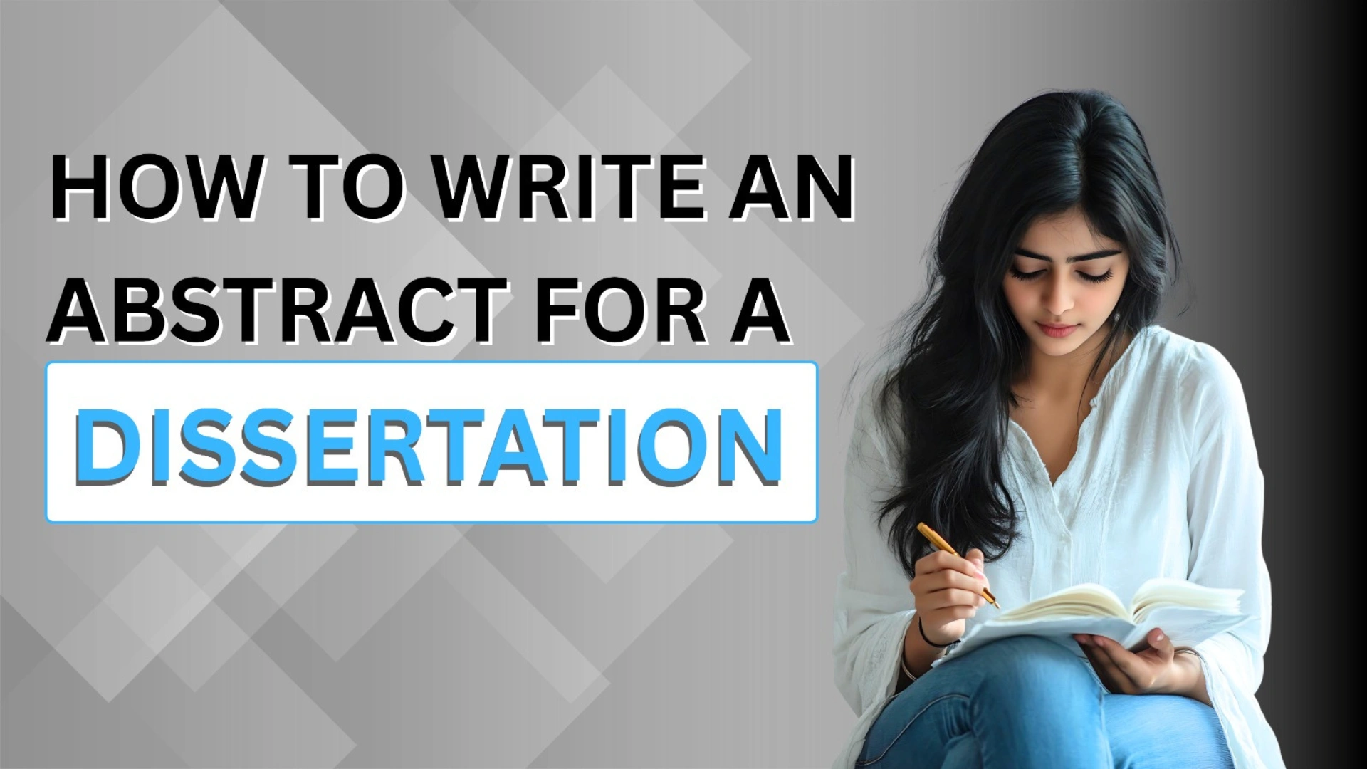 how to write an abstract dissertation